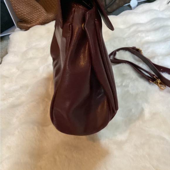 NEW BOUTIQUE BURGUNDY VERSATILE HANDBAG - Picture 4 of 8